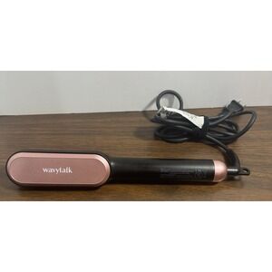 Wavytalk Ceramic Hair Straightener Flat Iron Tourmaline Pink/Black Professional